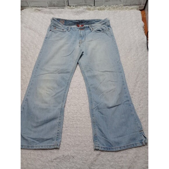 Lucky Brand by Gene Montesano Women's 10/30 Crop Blue Light Denim Jeans - Picture 2 of 15